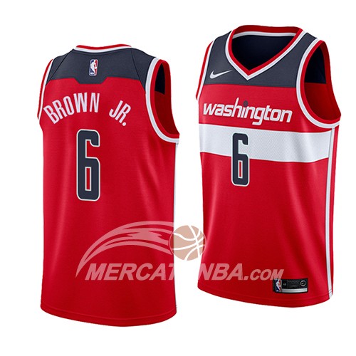 Maglia NBA Washington Wizards Troy Brown Icon 2018 Rosso